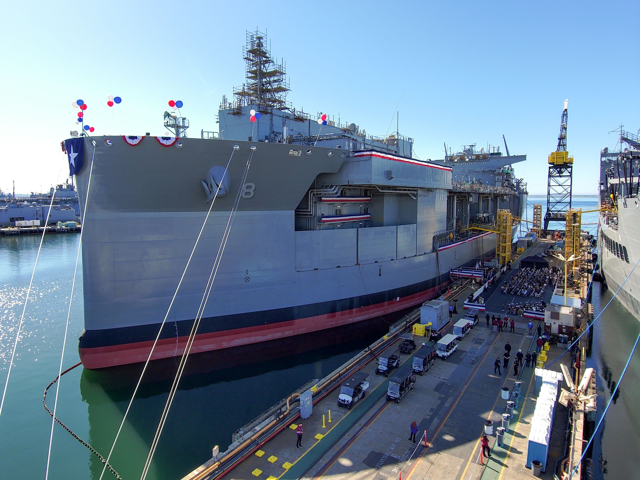 USNS Hector A. Cafferata Jr. (ESB 8), the sixth and final Expeditionary Sea Base vessel