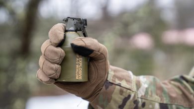 PICATINNY ARSENAL, NJ – The U.S. Army has cleared the M111 Offensive Hand Grenade (OHG) for Full Material Release (FMR). Developed by the Capabilities Program Executive Ammunition and Energetics (CPE A&E), in conjunction with the U.S. Army Combat Capabilities Development Command (DEVCOM) Armaments Center at Picatinny Arsenal, the M111 OHG will replace the obsolete body and fuze of the Mk3A2 hand grenade series, marking the first new lethal hand grenade to achieve FMR since 1968 when the Mk3A2 entered service. The Mk3A2 is restricted for use due to its asbestos body unlike the M111 which utilizes a plastic body that is fully consumed during detonation. U.S. Army photo by Christopher Arthur