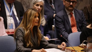 Melania Trump presides over a UN Security Council meeting in New York, United States, on March 2, 2026, marking the first time a sitting first lady of the United States leads the powerful body.