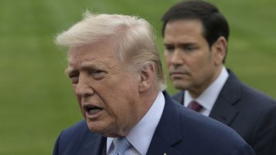 US President Donald Trump and Department of State Secretary Marco Rubio