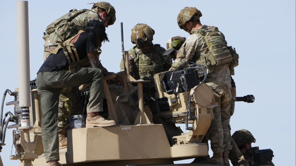 Soldiers from 2-130th Infantry Regiment hone their skills in counter UAS (Unmanned Aerial Systems) training at McGregor Range, N.M.