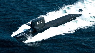 The JS Chōgei (SS-517) Taigei-class attack submarine