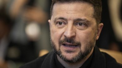 Ukrainian President Volodymyr Zelensky visits the Storting during his visit to Norway.