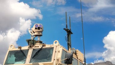 A TacFLIR 280-HDEP mounted on an armored vehicle