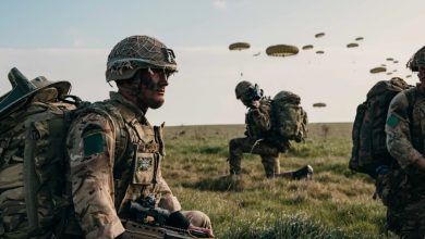 Some 270 soldiers from 16 Air Assault Brigade jumped from three RAF A400M transport aircraft.