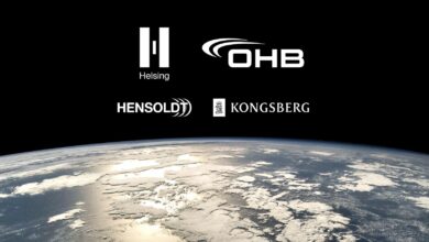 Consortium partners involved in the KIRK initiative, including Helsing, OHB, HENSOLDT, and Kongsberg. Image: Helsing