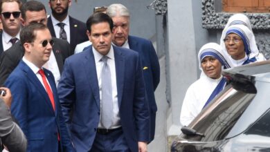 US Secretary of State Marco Rubio visits the Mother House, the global headquarters of Missionaries of Charity, in Kolkata, India, on May 23, 2026.