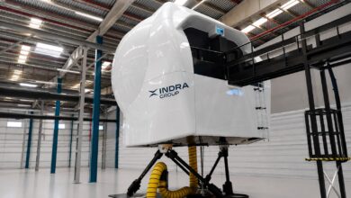 Flight simulator for the C295 military transport aircraft.