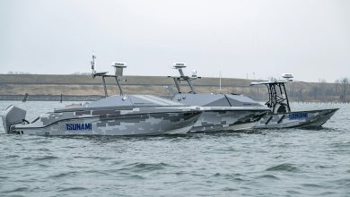 Tsunami unmanned surface vessels. Photo: Textron Systems