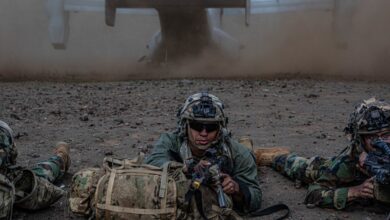 US Marine Corps MV-22 Ospreys from Marine Corp Base Hawaii.
