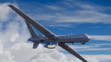 The SharpSight system integrated with the MQ-9B SeaGuardian unmanned aircraft.