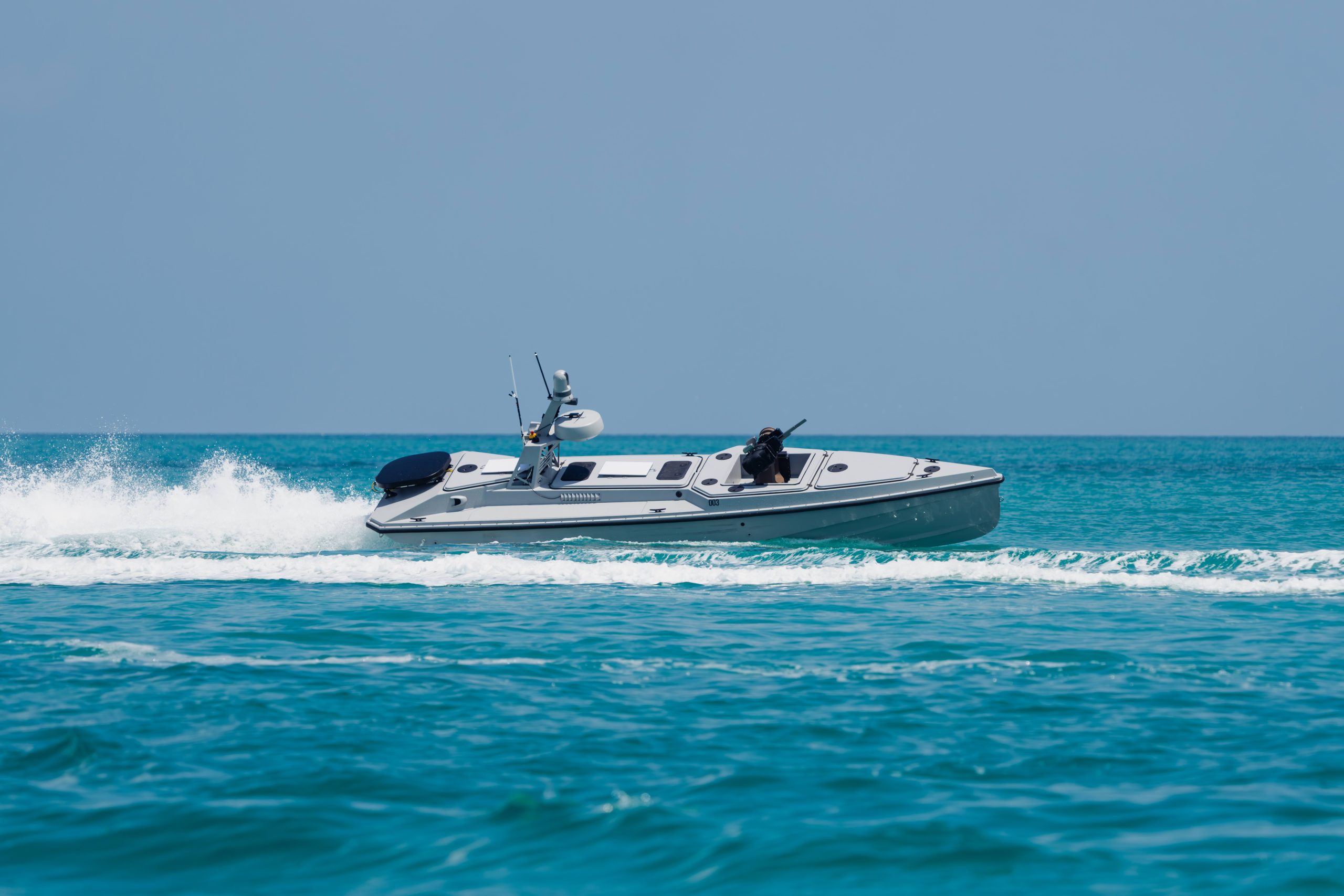 Red Cat's Blue Ops V7 USV with Kymeta at exercise in Key West Florida.