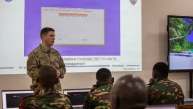 US and Tanzanian personnel conduct cyber defense training focused on threat detection and network security during Justified Accord 2026. Photo: Pfc. Alva Gonzalez/DVIDS