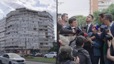 Romanian President Nicusor Dan visits the apartment block that was struck by a drone early on 29 May, wounding two people and drawing condemnation from NATO and the European Union, which blamed Russia and warned against further incursions.