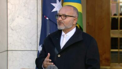 Solomon Islands Prime Minister Matthew Wale says he will be "reviewing" his country's secretive 2022 security pact with China. Asked about that pact alongside Australian Prime Minister Anthony Albanese, the Solomons leader said he had been "praying and fasting" about the Chinese security deal and it would be examined by his government