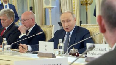 Russian President Vladimir Putin during a conference on June 5, 2026.