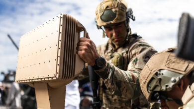 GO12 lightweight man-pack radar.
