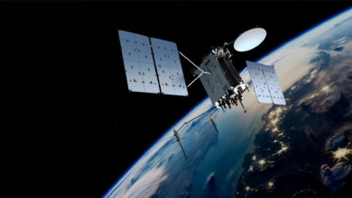 Artist rendition of Lockheed Martin's GPS IIIF.