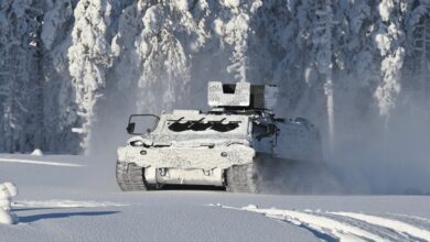 TRACKX tracked armored personnel carrier.