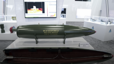Photo shows Turkey’s Gazap thermobaric bomb.