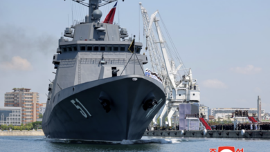 Commissioning Ceremony of North Korea's New Multi-Purpose Destroyer Choe Hyon