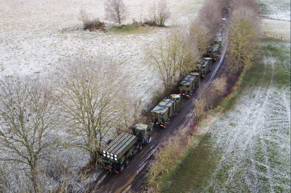 SAMP/T defense system on the road