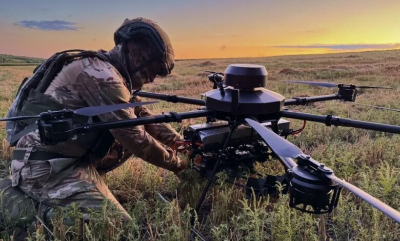 Ukrainian drone operator.