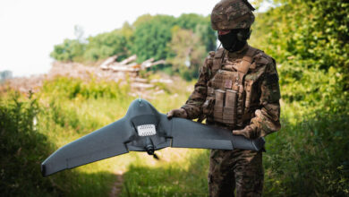 The eBee VISION ISR unmanned aerial system. Photo: EagleNXT