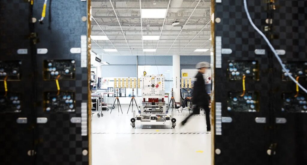 Synthetic aperture radar production site.