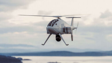 Camcopter S-300 unmanned aerial system. Photo: Schiebel