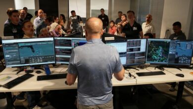 US Air Force Airmen, US Space Force Guardians, and industry partners participate in a human-machine teaming experiment during the Department of the Air Force’s Multi-Decision Advantage Sprint in Las Vegas, Nevada. Photo: Debora Henley/DVIDS
