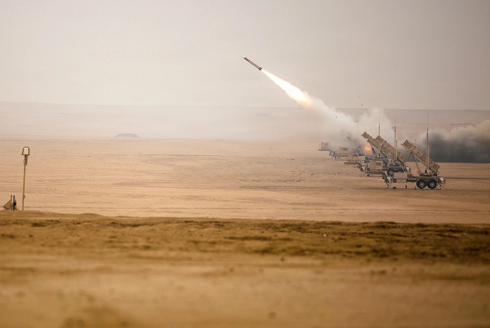 (Representative only.) Patriot missiles are launched during the Kuwaiti-led Sky Shield air defense exercise at the Udari Range Complex in Kuwait on Dec. 9, 2025. The exercise included forces from Kuwait, the United States, Bahrain, and the United Kingdom. Photo: US Central Command