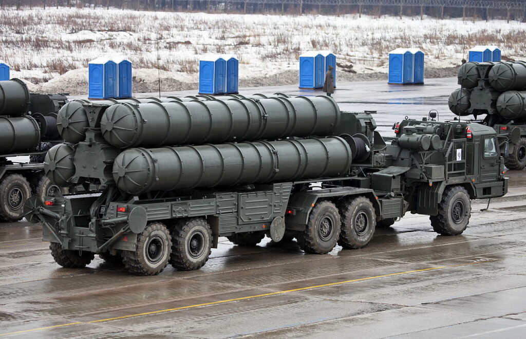 S-400 Triumf air defence system transporter erector launcher
