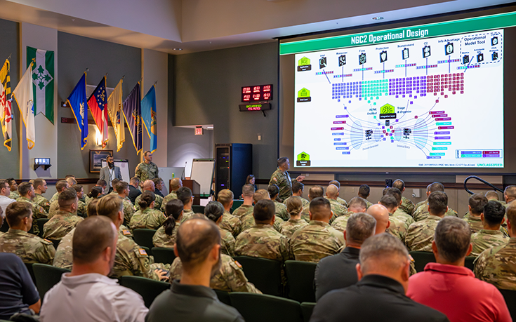 In short, NGC2 provides multiple options to communicate, the ability to pull/push more data, improved situational awareness, more efficient staff processes, and more effective rehearsals.