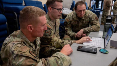 (Representative image only.) Air National Guard personnel participate in a cybersecurity training exercise. Photo: Staff Sgt. Laura Virtue/DVIDS