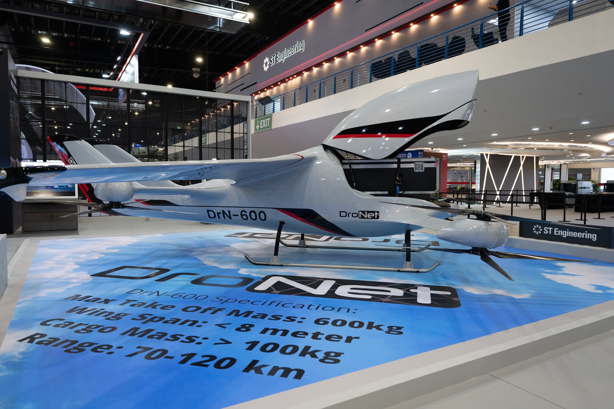 The DrN-600 medium-lift unmanned aerial system. Photo: ST Engineering/AIR Evtol