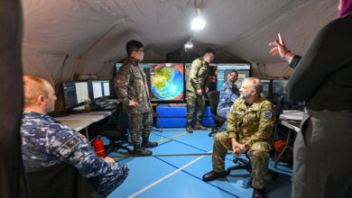 (Representative only.) A joint space operations center cell at Osan Air Base in South Korea. Photo: Tech. Sgt. Noah Tancer/DVIDS