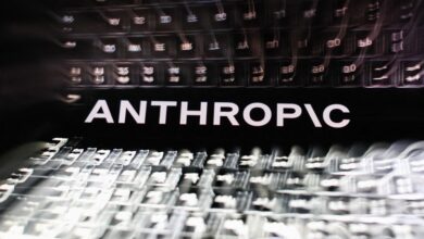 The Anthropic logo is displayed on a smartphone screen in front of a laptop keyboard in a multiple-exposure illustration taken in Krakow, Poland, on June 29, 2026. Anthropic said three of its Claude AI models gained unauthorized access to external organizations during security testing due to a testing environment error. (Photo: Jakub Porzycki/NurPhoto via AFP)
