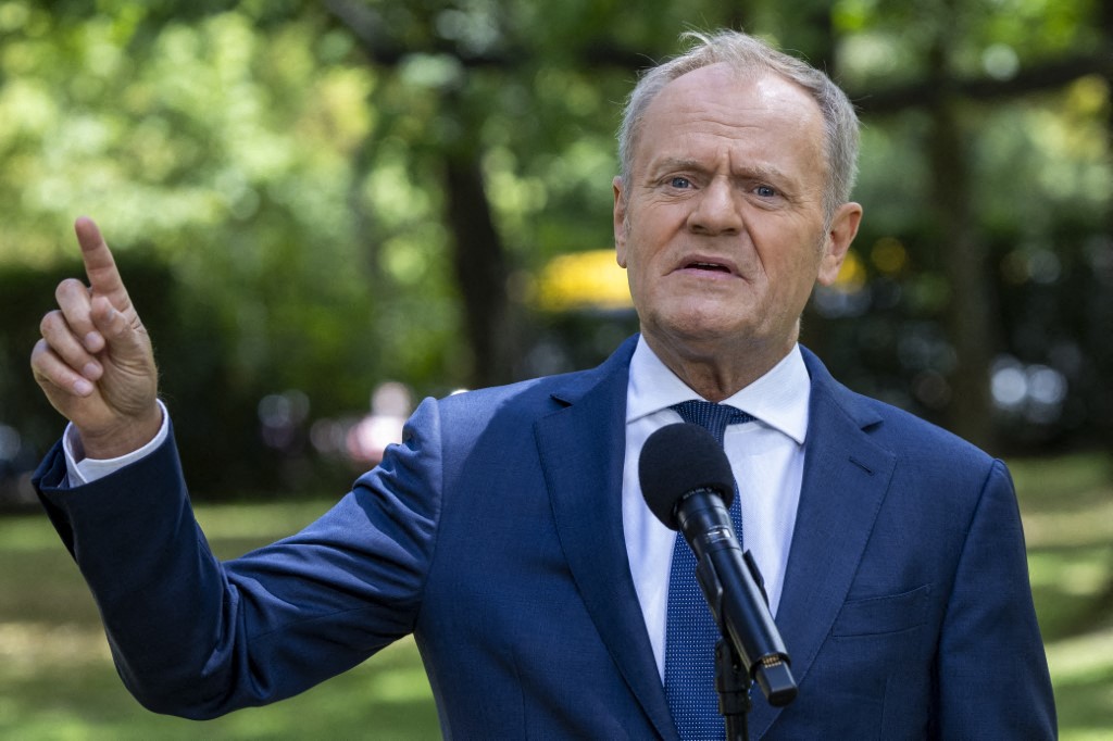 Poland's Prime Minister Donald Tusk. Photo: ANDRZEJ IWANCZUK/NurPhoto via AFP