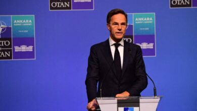 NATO Secretary General Mark Rutte holds a press conference following the annual NATO Summit at Presidential Complex in Ankara, Turkey on July 8, 2026.