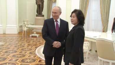North Korea’s foreign minister Choe Son-hui meets with the Russian president Vladimir Putin who expresses his "appreciation" to North Korea for the assistance provided in the offensive in Ukraine. 