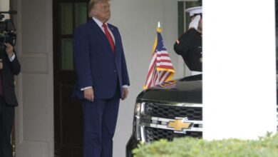US President Donald Trump before a bilateral meeting at the White House in Washington, DC, on July 21, 2026.