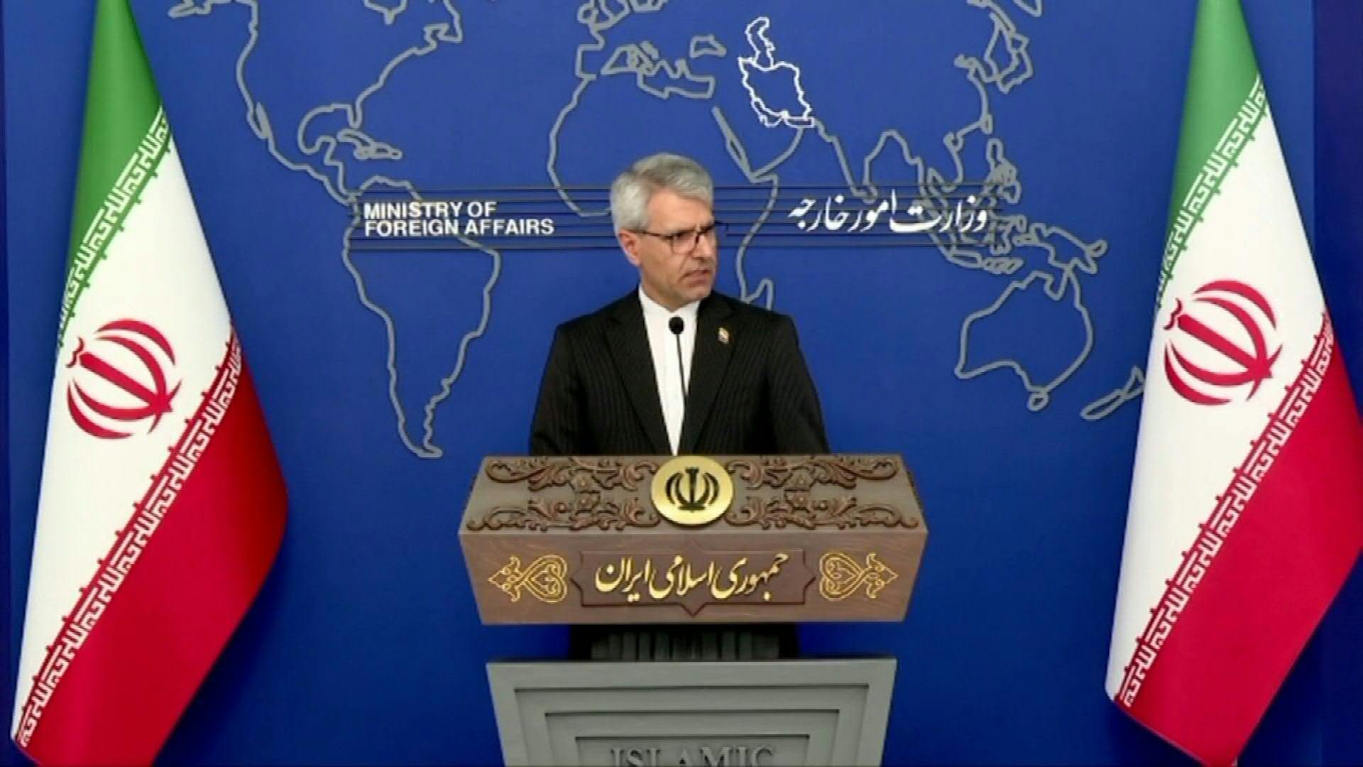 Iranian foreign ministry spokesman Esmaeil Baqaei speaks during a weekly press briefing in Tehran on July 27, 2026. Photo: AFP
