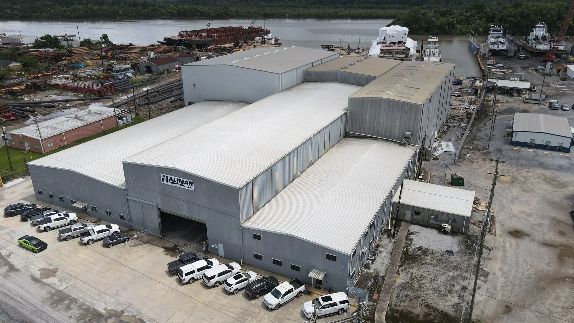 A photo of the Halimar Shipyard.