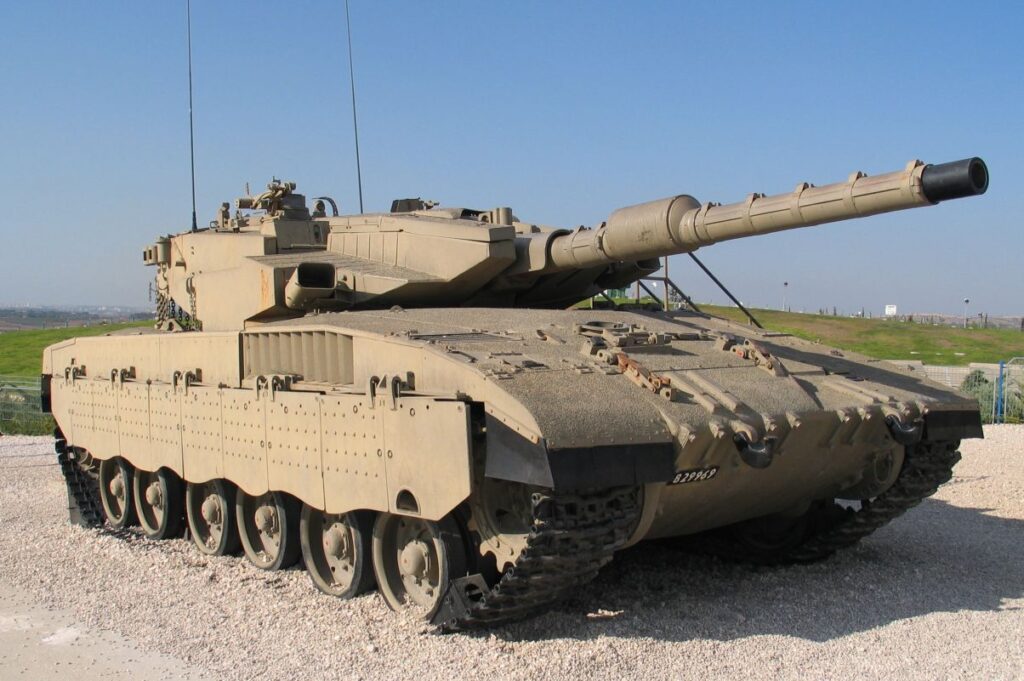 Israeli Merkava Mk III MBT in Yad la-Shiryon Museum, Israel. 2005.