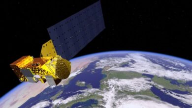 (Representative only.) NASA’s Aqua satellite orbiting Earth. Photo: NASA