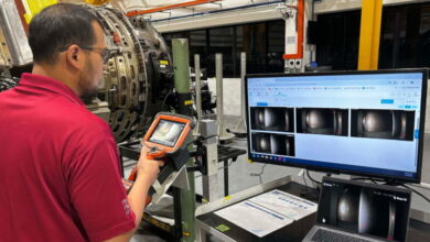 Pratt & Whitney integrates Aiir Innovations’ AI-assisted borescope inspection software to accelerate aircraft engine maintenance. Photo: Pratt & Whitney