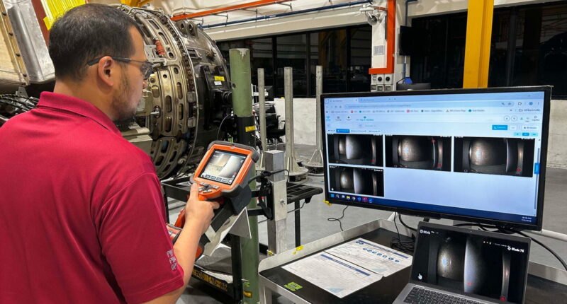 Pratt & Whitney integrates Aiir Innovations’ AI-assisted borescope inspection software to accelerate aircraft engine maintenance. Photo: Pratt & Whitney