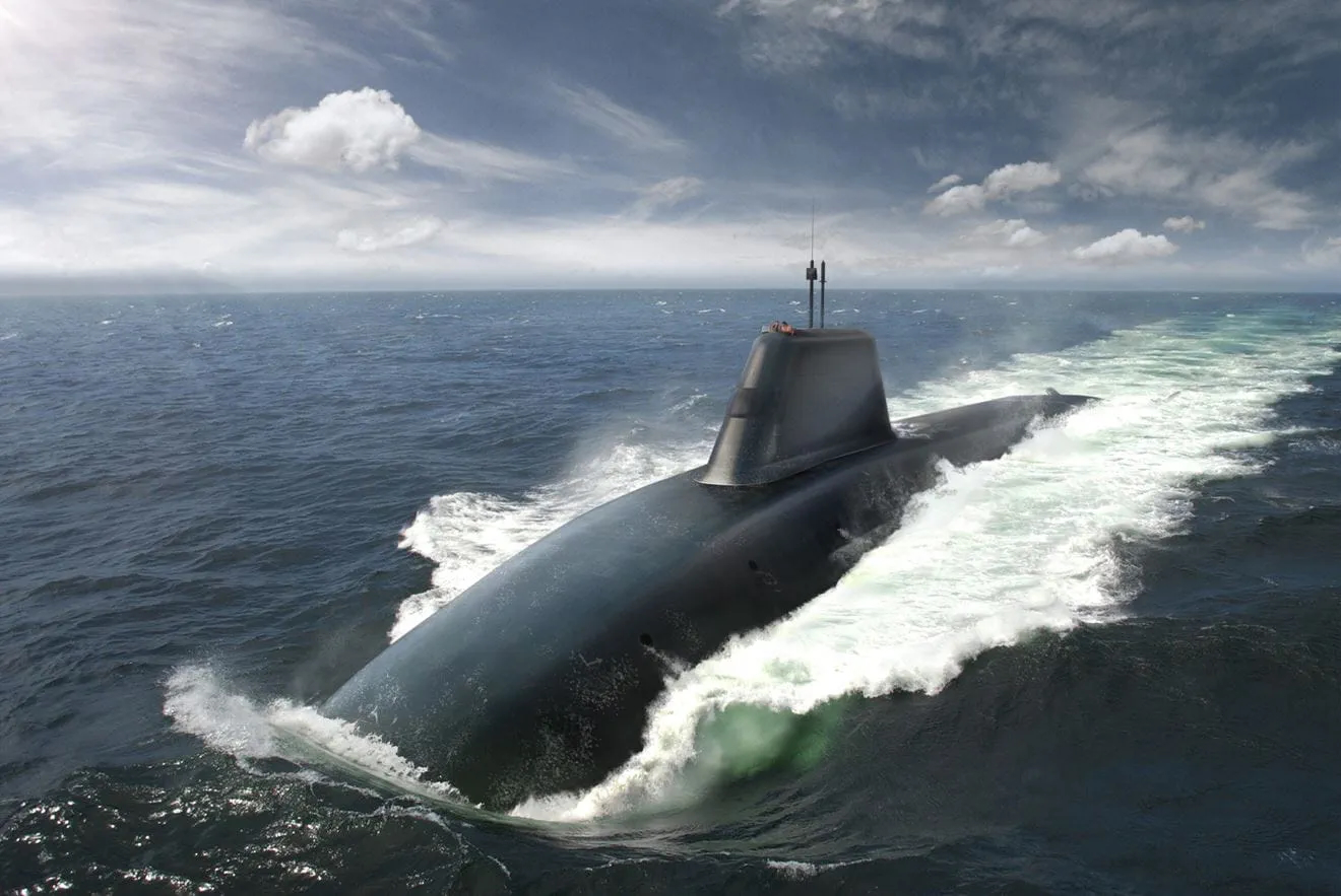 Artist's impression of a Royal Navy Dreadnought-class ballistic missile submarine. Image: UK Royal Navy