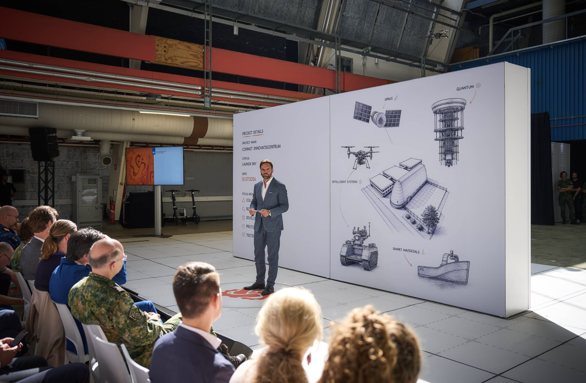 The Dutch Ministry of Defence launches a defense innovation hub at TU Delft.